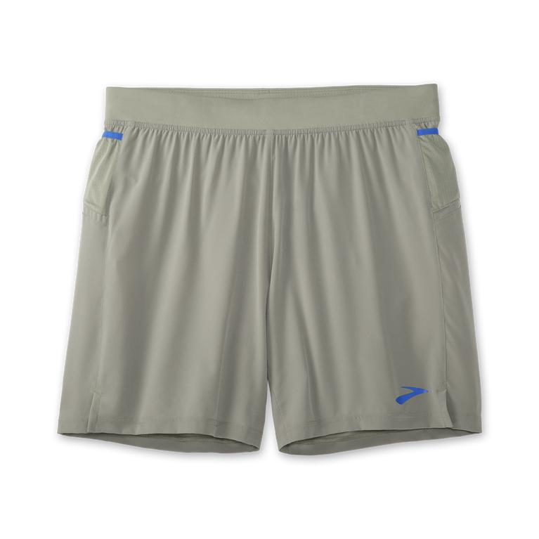 Brooks SHERPA 7 2-IN-1 Running Shorts Mens Canada - Shadow/Bluetiful/LightGrey (SBQ791362)